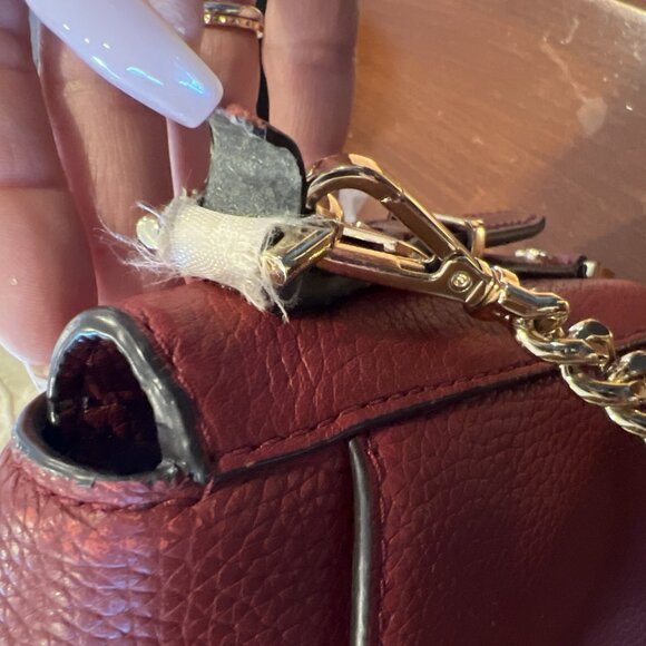 Michael Kors Bedford Legacy Leather Flap Shoulder Bag $298 Brandy #3168 - Picture 7 of 13